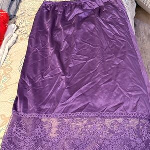 Purple Night Lace Skirt & Top